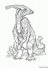 Parasaurolophus Coloring Pages Dinosaurs Colorkid Print sketch template