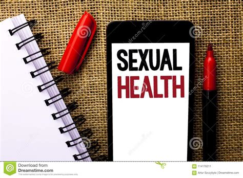 Handwriting Text Sexual Health Concept Meaning Std Prevention Use
