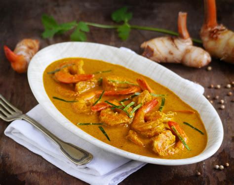 food trotter prawn panang curry curry panang de crevettes