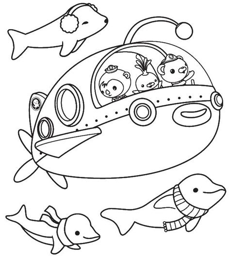 simple octonauts coloring page  kids coloring pages  kids