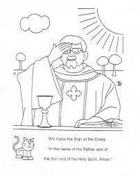 image result  catholic mass coloring pages sign   cross