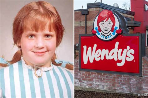 real life  girl  inspired wendys  famous logo