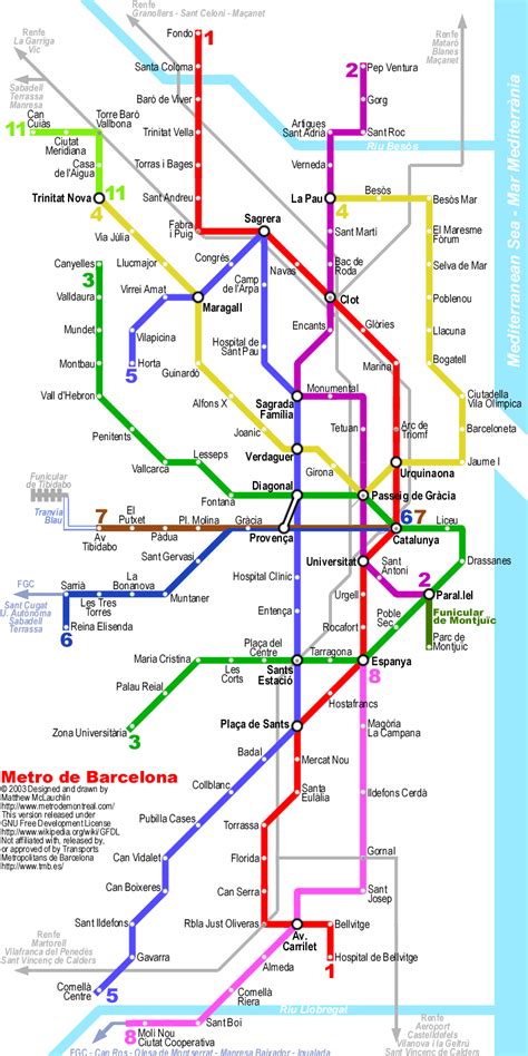 barcelona metro map barcelona mappery