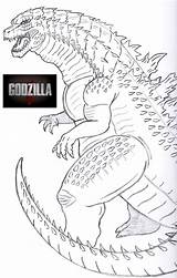 Godzilla Mothra sketch template