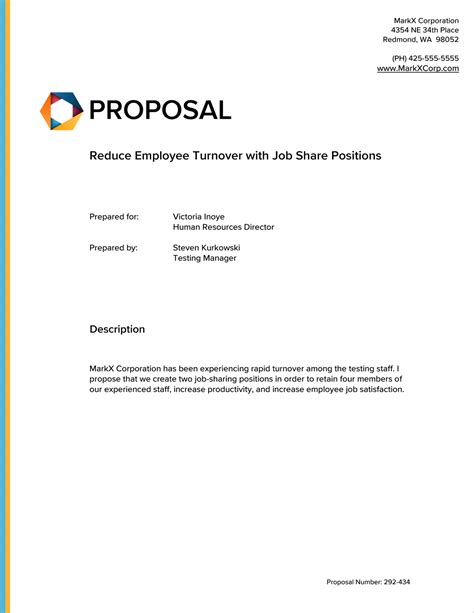 employment proposal template