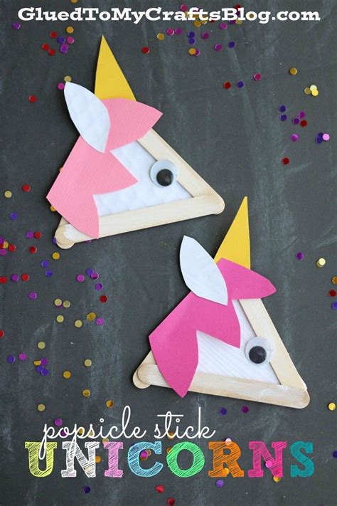 popsicle stick unicorns kid craft kids crafts daycare crafts fun