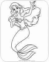 Ariel Coloring Pages Disneyclips Mermaid Color Singing Little Flounder sketch template