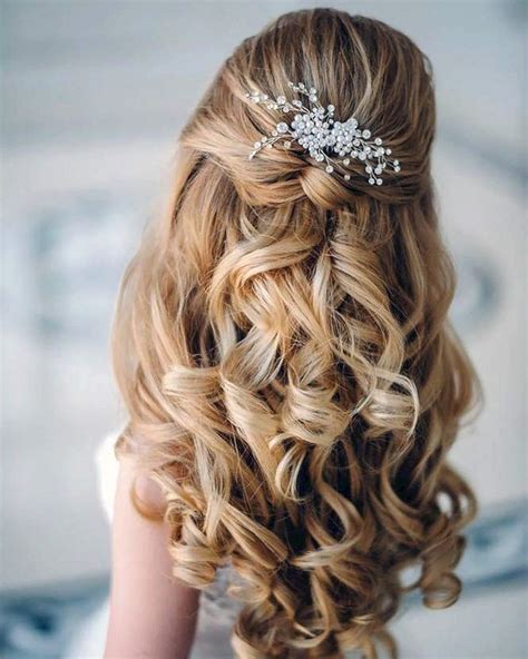 45 Perfect Half Up Half Down Wedding Hairstyles Wedding Forward