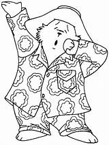 Paddington Tired Pyjama Colorir Chamado Urso Ours Designlooter Coloriages Oso Drawings sketch template