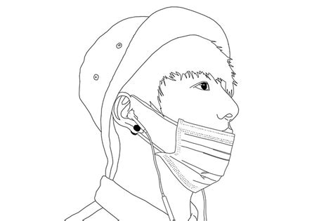bts j hope free coloring pages