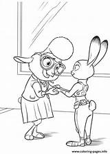 Zootopia Coloring Pages Bellwether Getdrawings sketch template