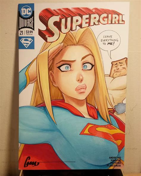 A Drawing Of A Woman With Blonde Hair And Blue Eyes In Front Of A Comic