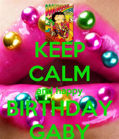 calm  happy birthday gaby poster bettytelman  calm  matic