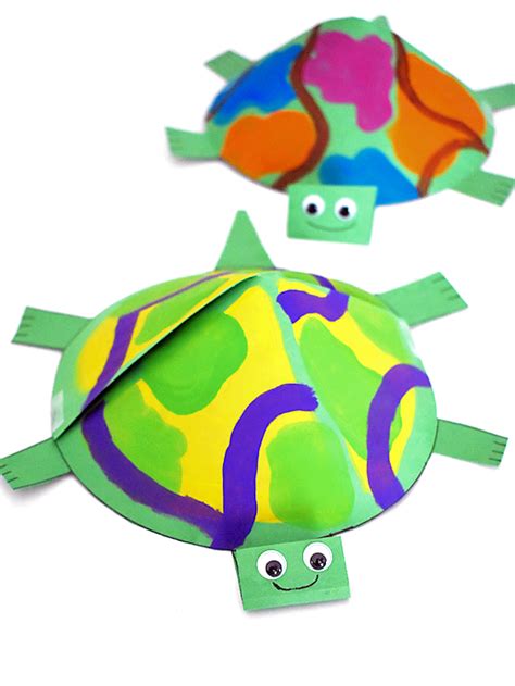 simple paper turtle craft  kid