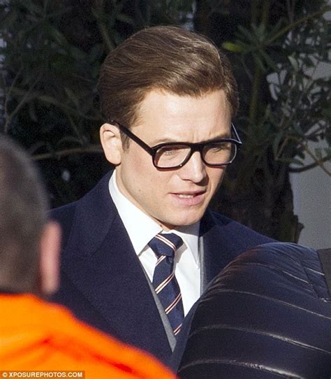 kingsman s taron egerton is back in his suave gents suit for sequel in