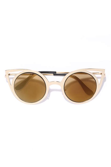 gold sunglasses round sunglasses cat eye sunglasses 14 00