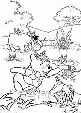 Pooh Winnie Colorir Puuh Ausmalbilder Disney Ourson Ursinho Coloriages Ausmalbild Coloriage Amigos Nello Stagno Piglet Malbuch Hits Birthday Stampare Coloringpagesfortoddlers sketch template
