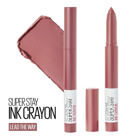 maybelline superstay ink crayon lipstick matte longwear lipstick lead    pack