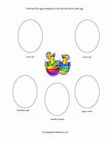 Spanish Worksheet Easter Learners Little Colors sketch template