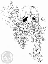 Chibi Coloring Pages Yampuff Girls Girl Deviantart Lineart sketch template
