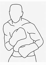 Boxer Boxing sketch template