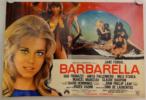 barbarella original release italian fotobusta movie poster