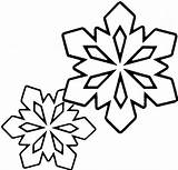 Coloring Snowflakes Pages Snowflake Printable Colouring Template Outline Easy Christmas Kids Little Two Drawing Color Simple Sheet Preschool Clip Preschoolers sketch template
