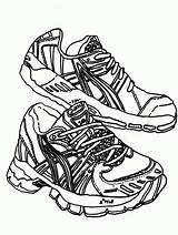 Shoes Clipart Coloring Running Color Pages Shoe Colouring Cliparts Athletic Clipartbest High Sneakers Heel Bing Library Clipground sketch template