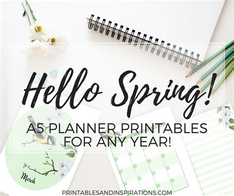list   spring planner printables   year printables