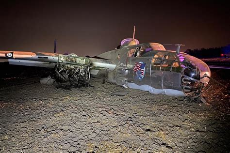 injured    mitchell iconic ww bomber crash aerotime
