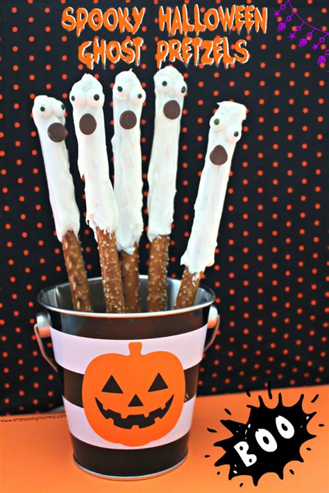 spooky halloween ghost pretzels simply  mommy