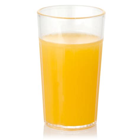 Acrylic Orange Juice Glass