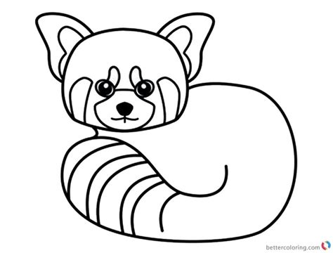 red panda coloring page karlinhacolucci