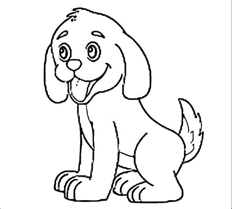 puppy outline coloring page coloring home