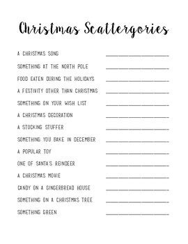printable christmas scattergories lists    moveto