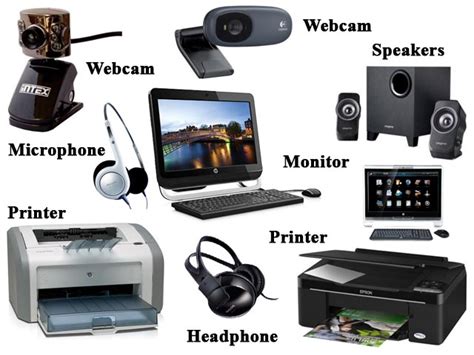 output devicesmicrophonewebcamspeakerprintermonitor smart learning