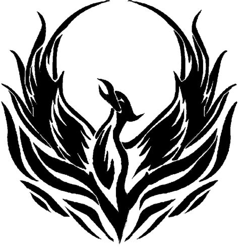 phoenix silhouette taetowierungen blog phoenix