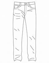 Jeans sketch template