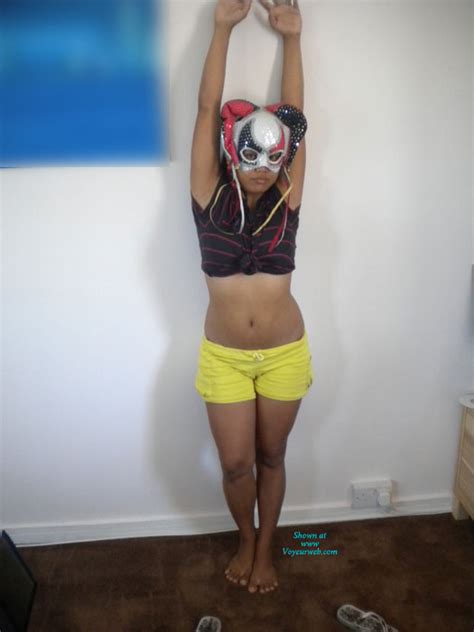 shy aisha with a mask on february 2011 voyeur web hall of fame
