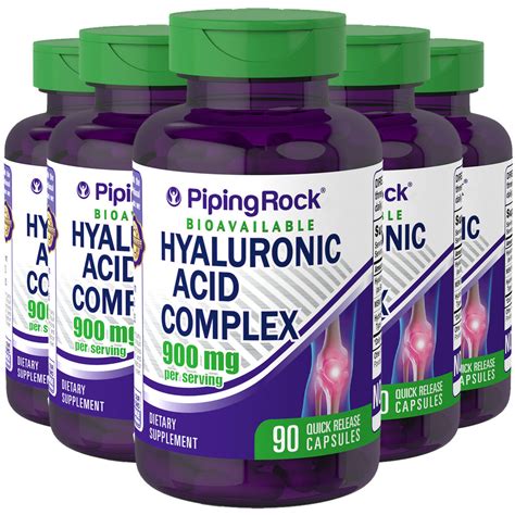 hyaluronic acid complex mg  caps hydrolyzed collagen type   msm vitamins minerals
