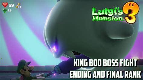 Luigi S Mansion 3 King Boo Boss Fight Ending And Final