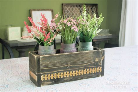 diy flowerbox centerpieces ideas