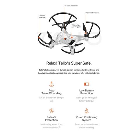 buy ryze tech tello drone powered  dji mydeal