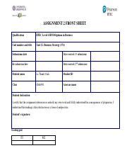 unit   frontsheetflm converted  assignment  front sheet qualification btec