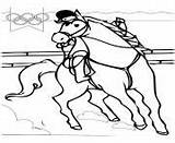 Olympic Games Coloring Pages Equestrian sketch template