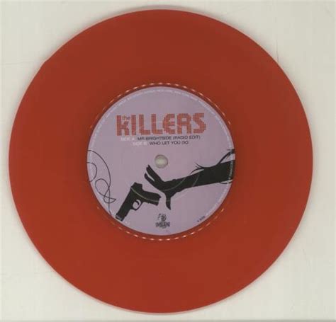 The Killers Mr Brightside Red Vinyl Poster Uk 7 Vinyl Single 7