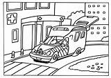 Ambulance Coloring Printable Pages Large sketch template
