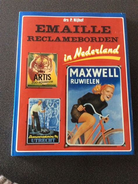 boek emaille reclameborden  nederland door drs nijhof catawiki