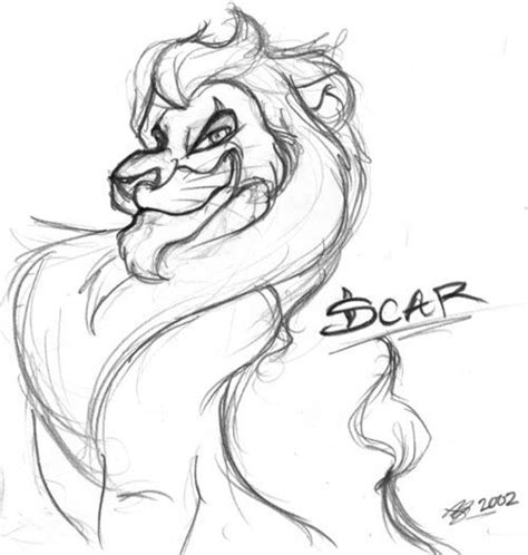 lion king scar  lion king scar colouring pages dessins