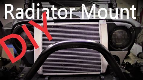 fabricating radiator mounts youtube